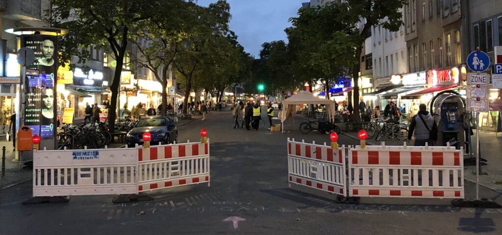 temporäre Fußgängerzone Wilmersdorfer Straße