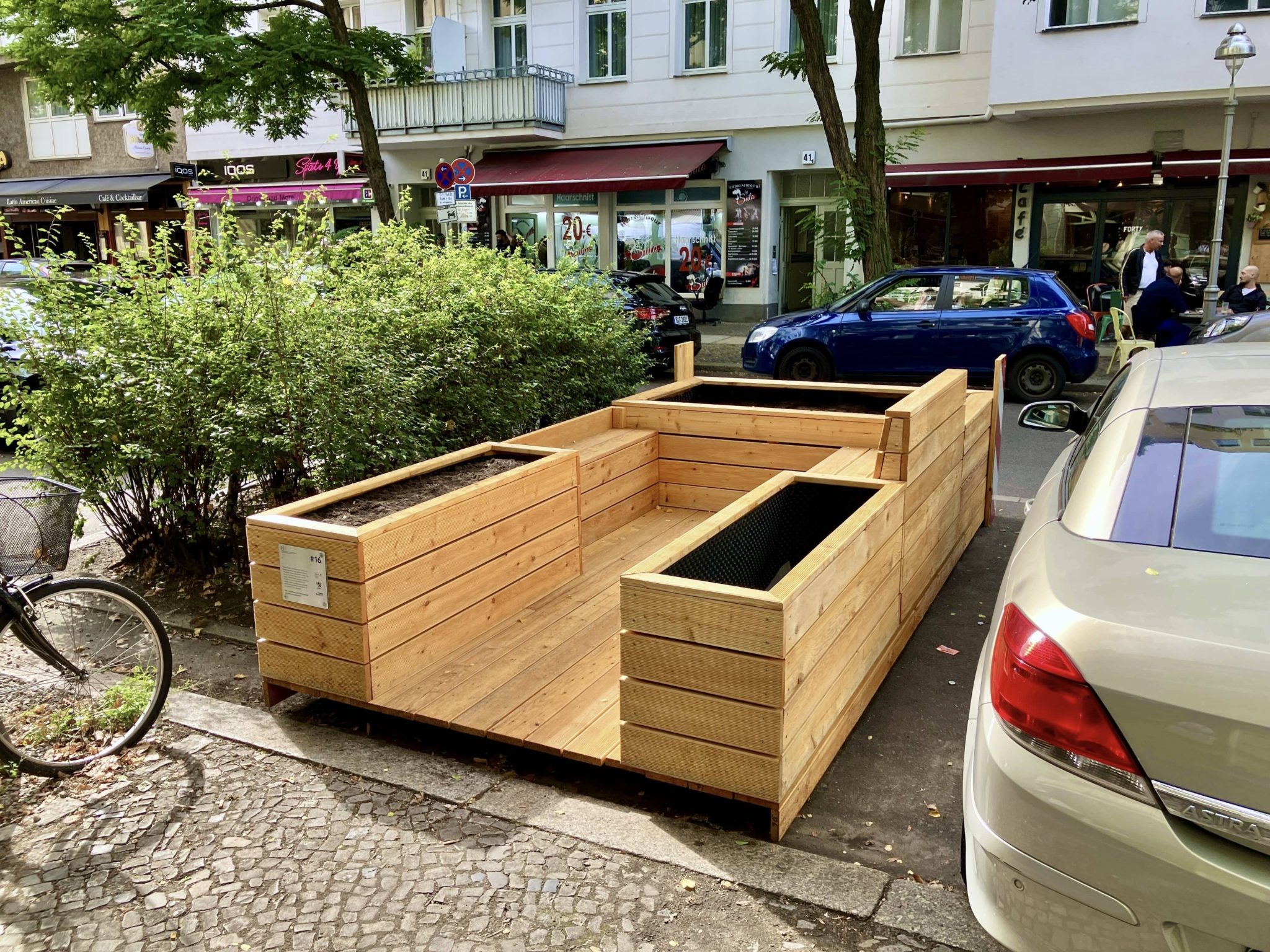 Parklet Krumme Straße, Carla-Augusta-Kiez,