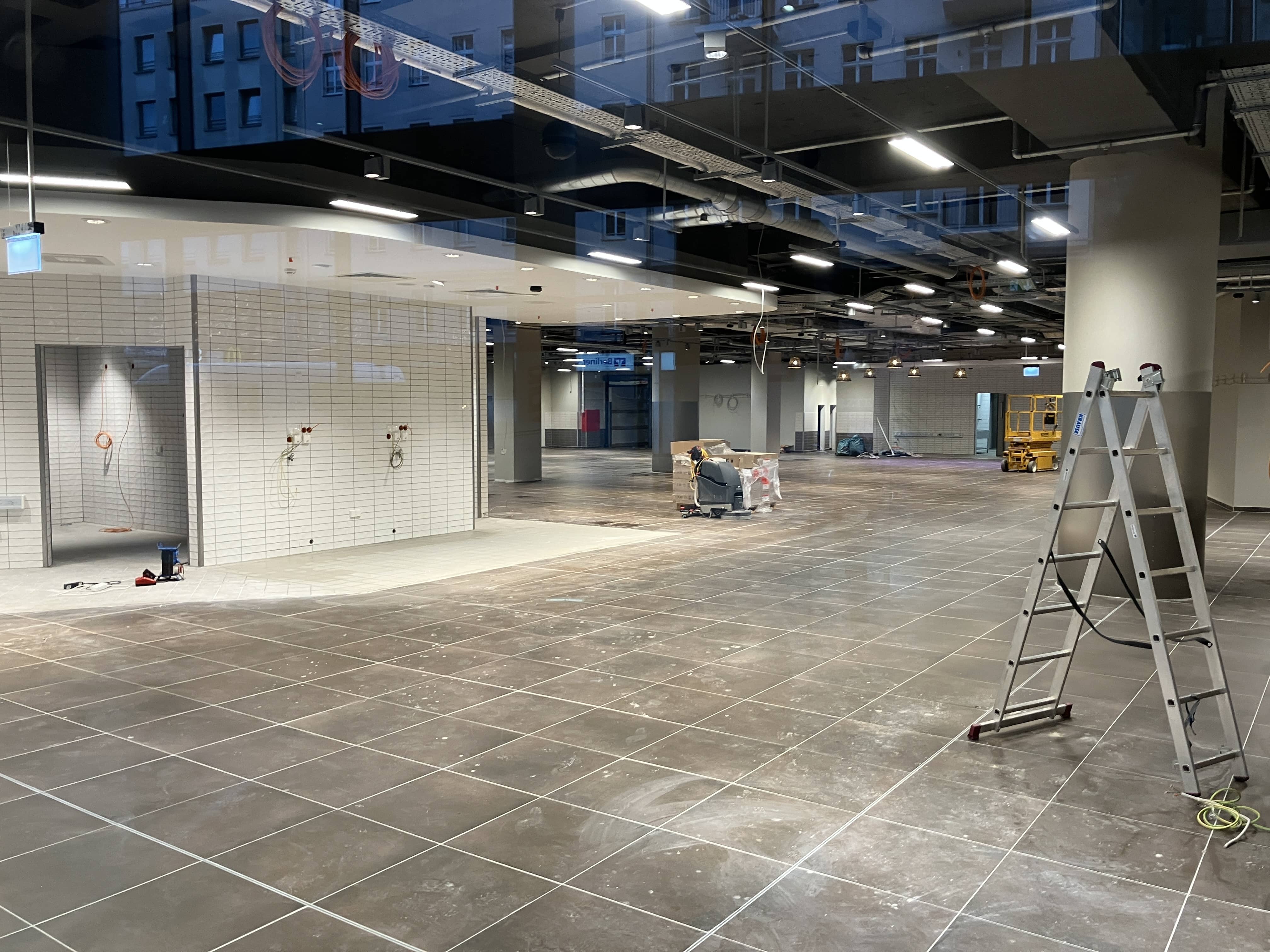 Rewe-Baustelle im KantCenter am 28.8.25