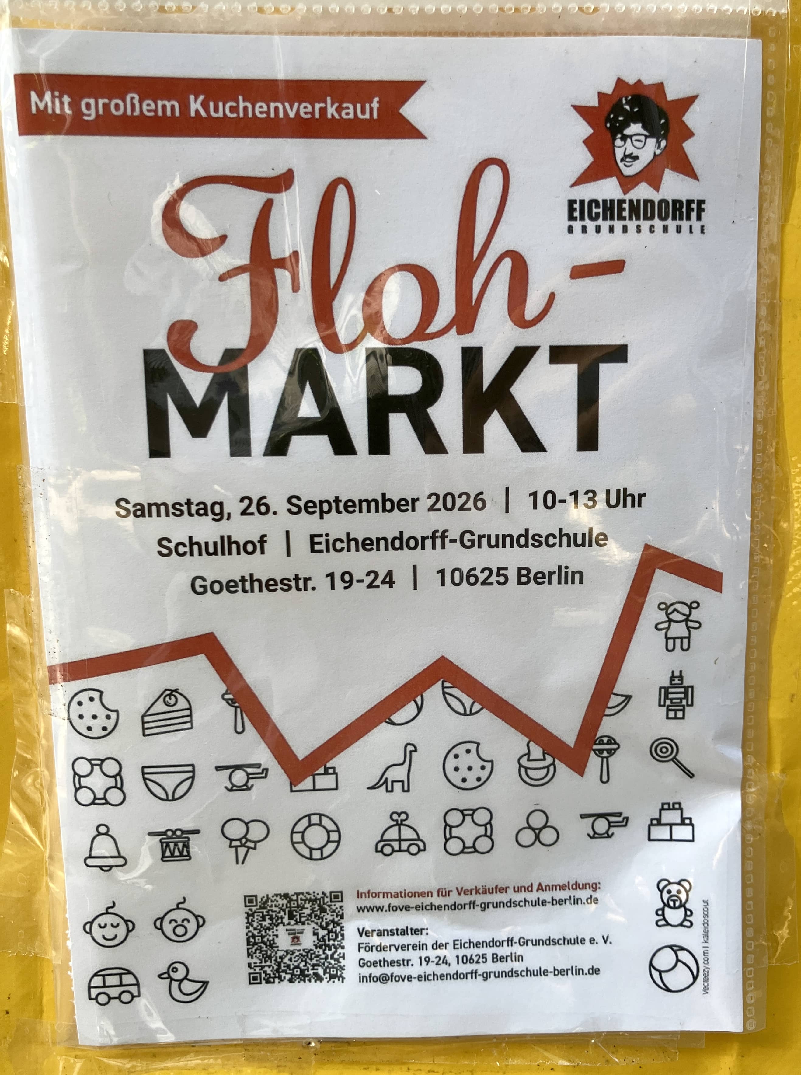 Samstag, 26.9. – Flohmarkt an der Eichendorff-Grundschule.